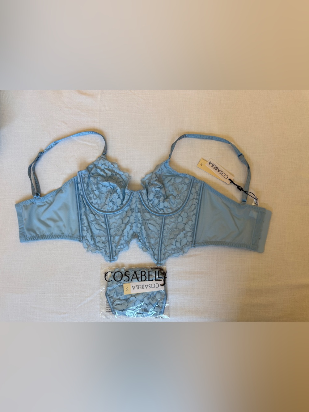 Cosabella Light Blue Lace Underwire Bra